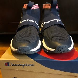 Dark blue champion shoes